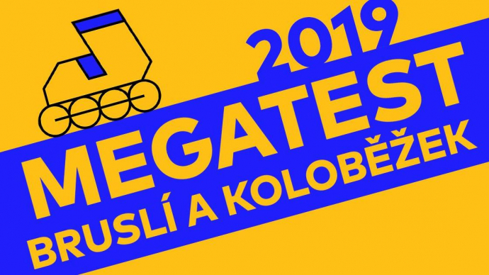 Megatest bruslí a koloběžek